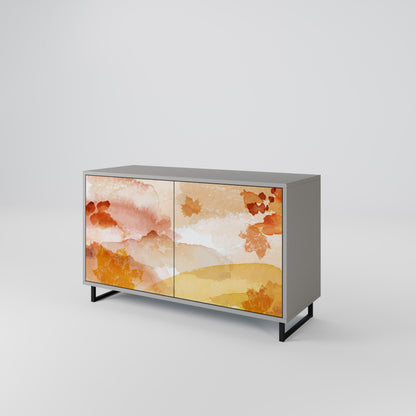 TRACES OF AUTUMN 2-Door Sideboard in Grey Finish