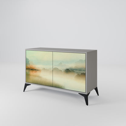 MORNING BY THE LAKE 2-Door Sideboard in Grey Finish