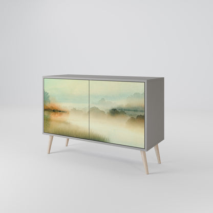 MORNING BY THE LAKE 2-Door Sideboard in Grey Finish