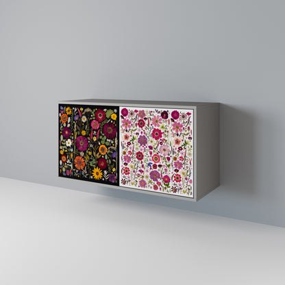 DAYNITE GARDEN Madia a 2 Ante in Finitura Grigia