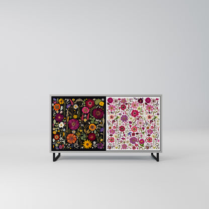 DAYNITE GARDEN Madia a 2 Ante in Finitura Grigia