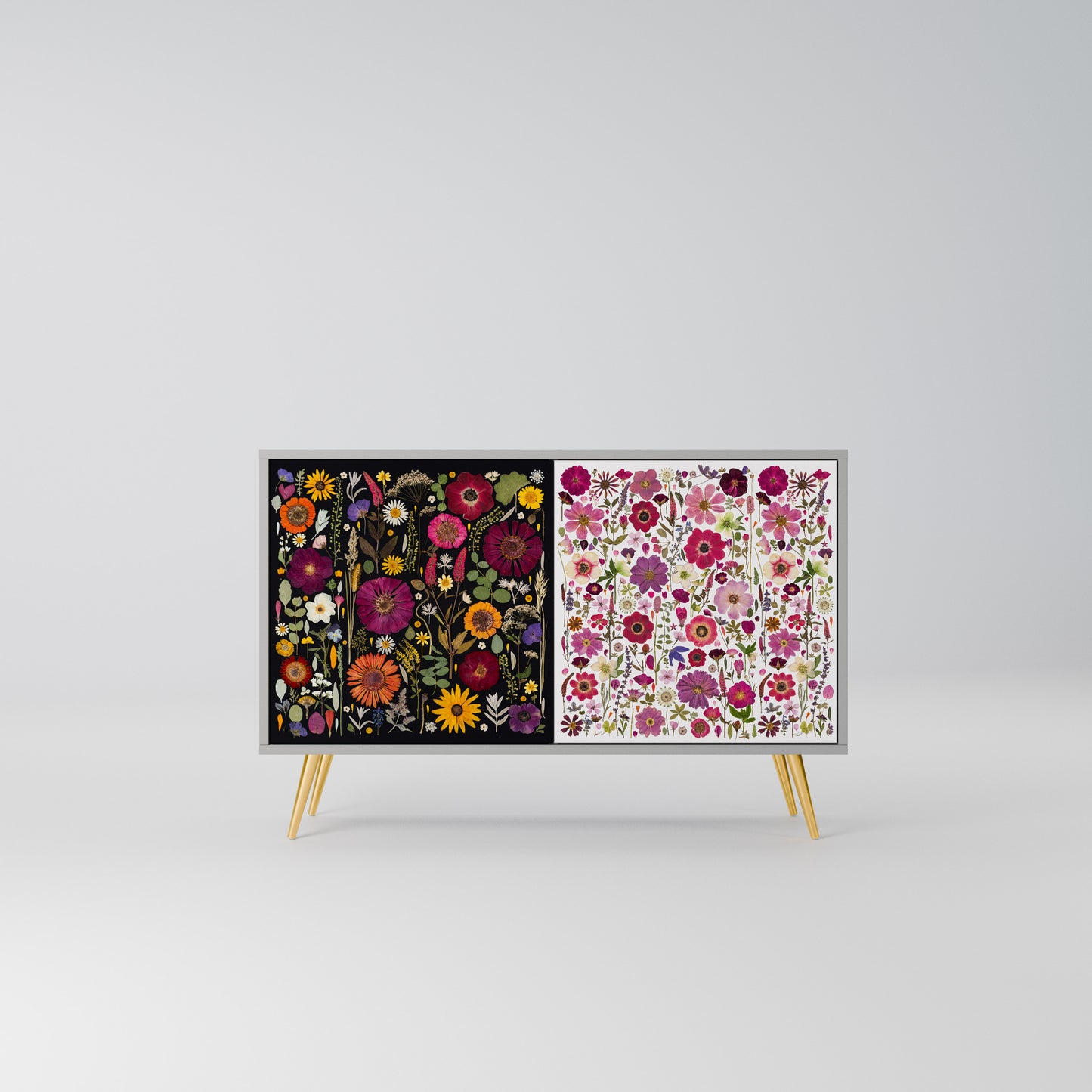 DAYNITE GARDEN Madia a 2 Ante in Finitura Grigia