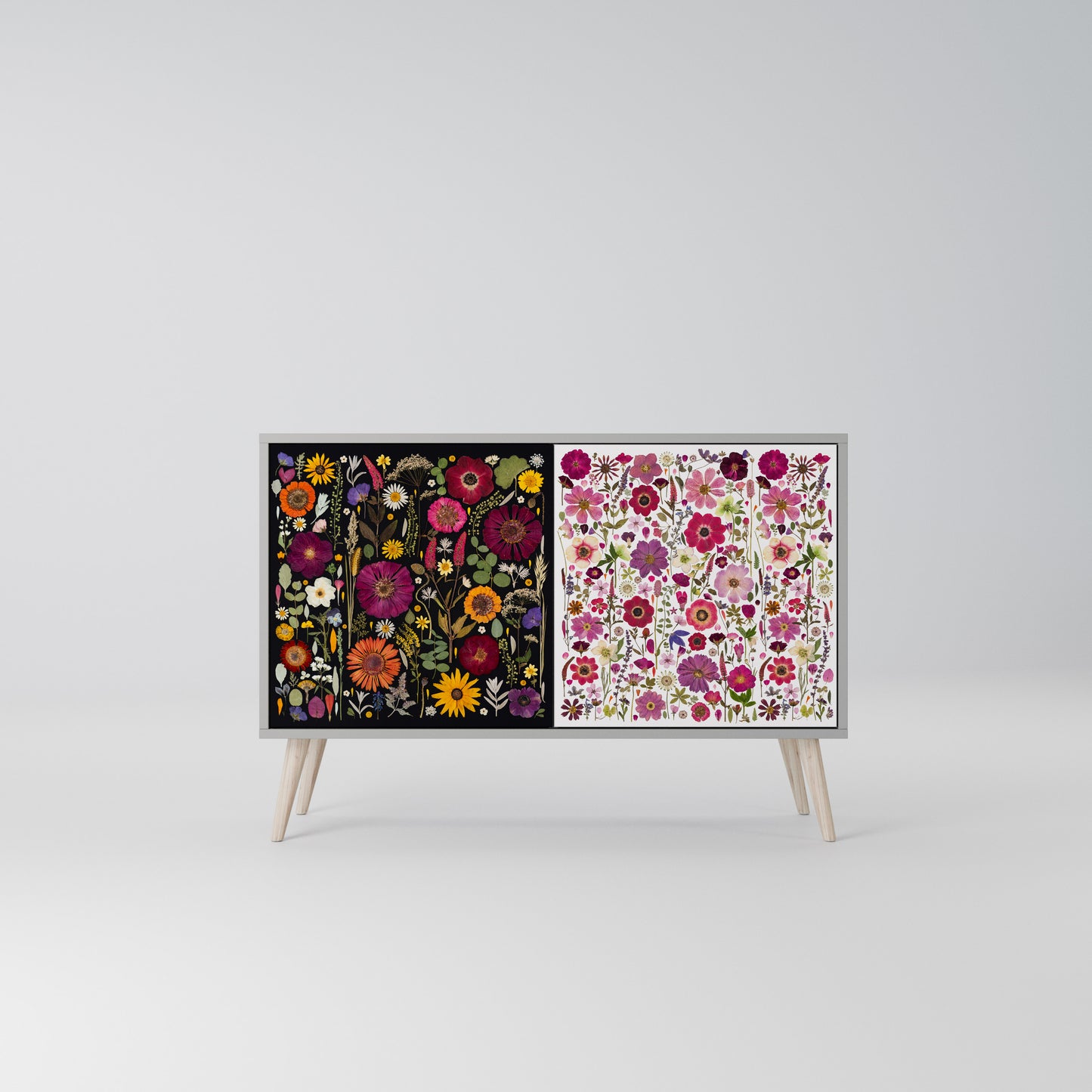 DAYNITE GARDEN Madia a 2 Ante in Finitura Grigia