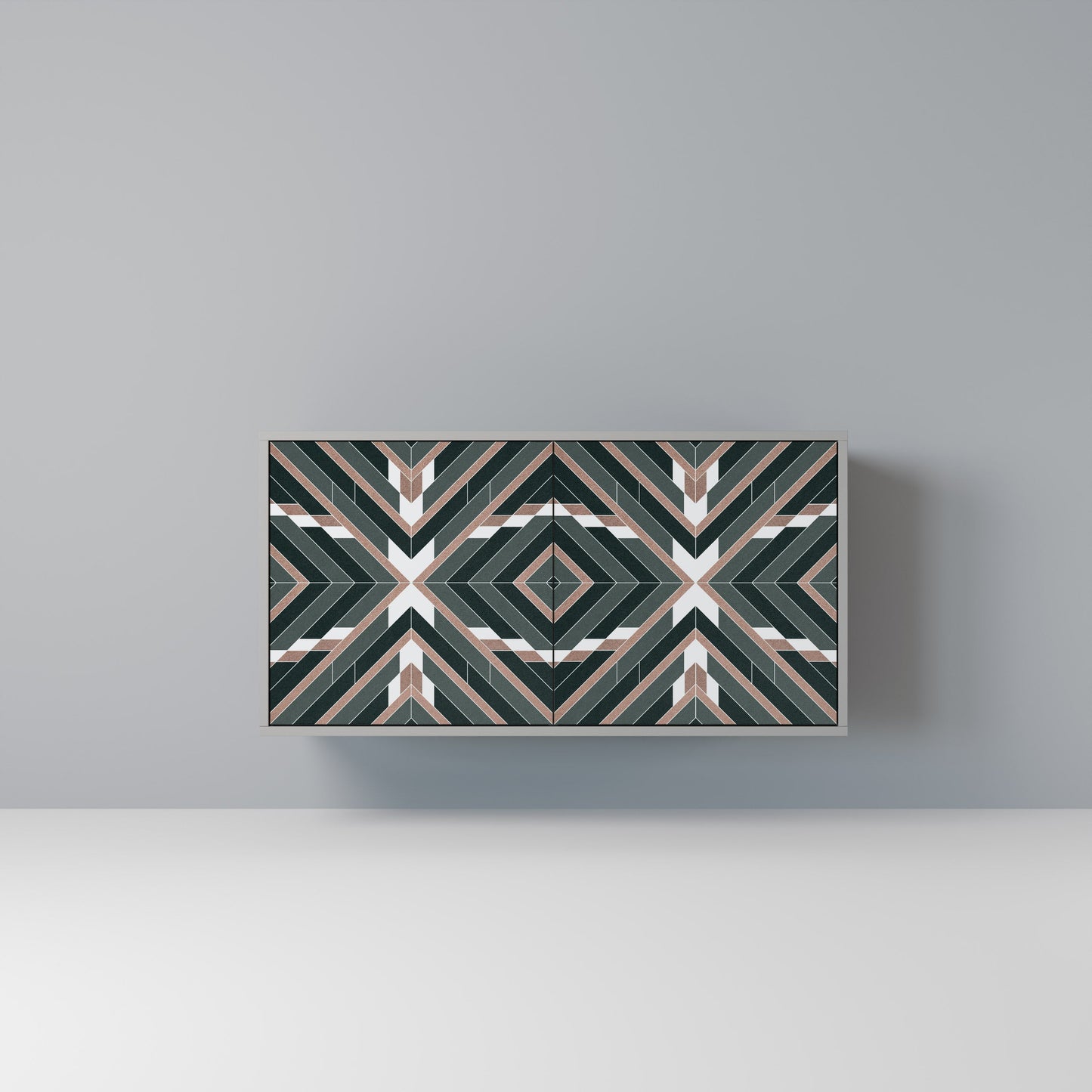 Credenza DIMENSION DELIGHTS a 2 ante in finitura grigia