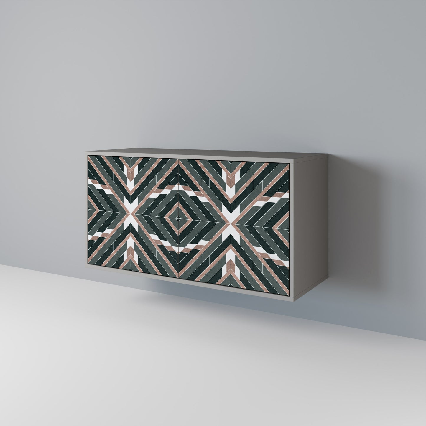 Credenza DIMENSION DELIGHTS a 2 ante in finitura grigia