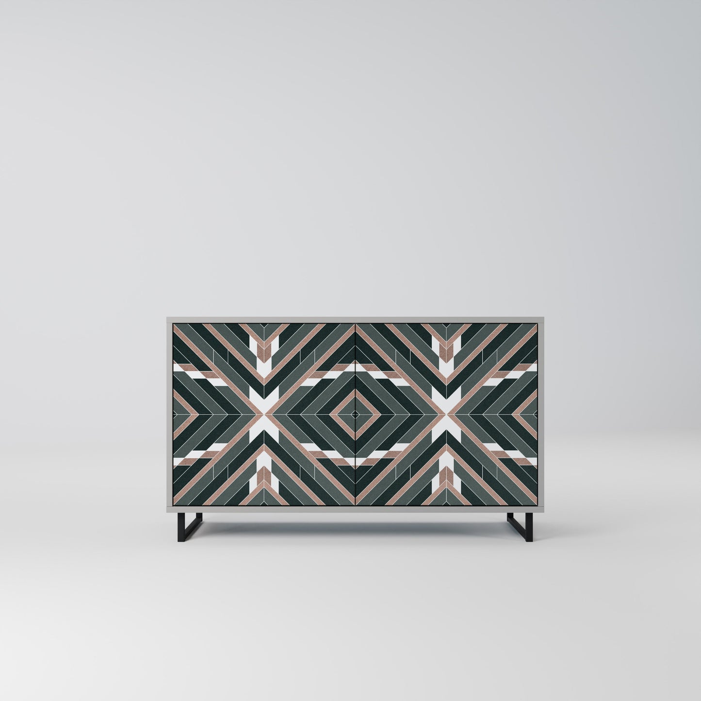 Credenza DIMENSION DELIGHTS a 2 ante in finitura grigia