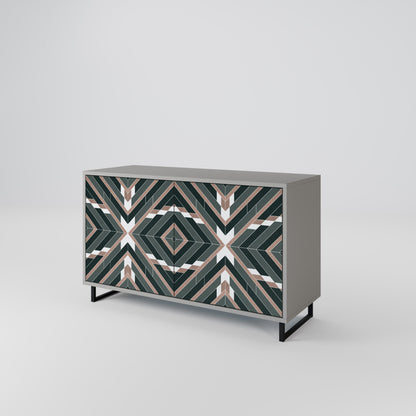 Credenza DIMENSION DELIGHTS a 2 ante in finitura grigia