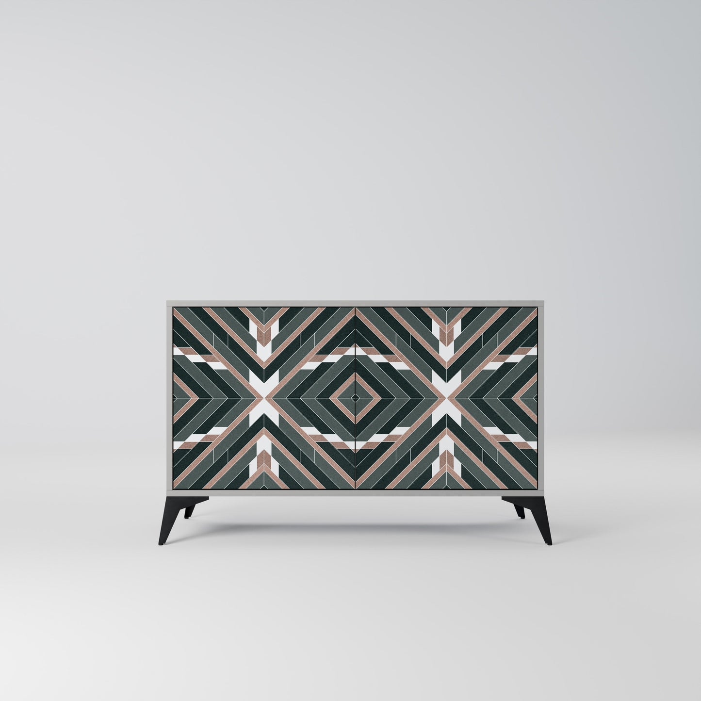 Credenza DIMENSION DELIGHTS a 2 ante in finitura grigia