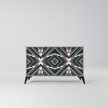 Credenza DIMENSION DELIGHTS a 2 ante in finitura grigia