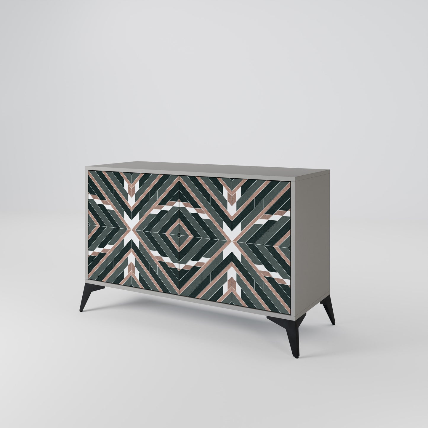 Credenza DIMENSION DELIGHTS a 2 ante in finitura grigia