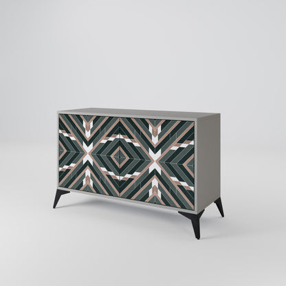 Credenza DIMENSION DELIGHTS a 2 ante in finitura grigia