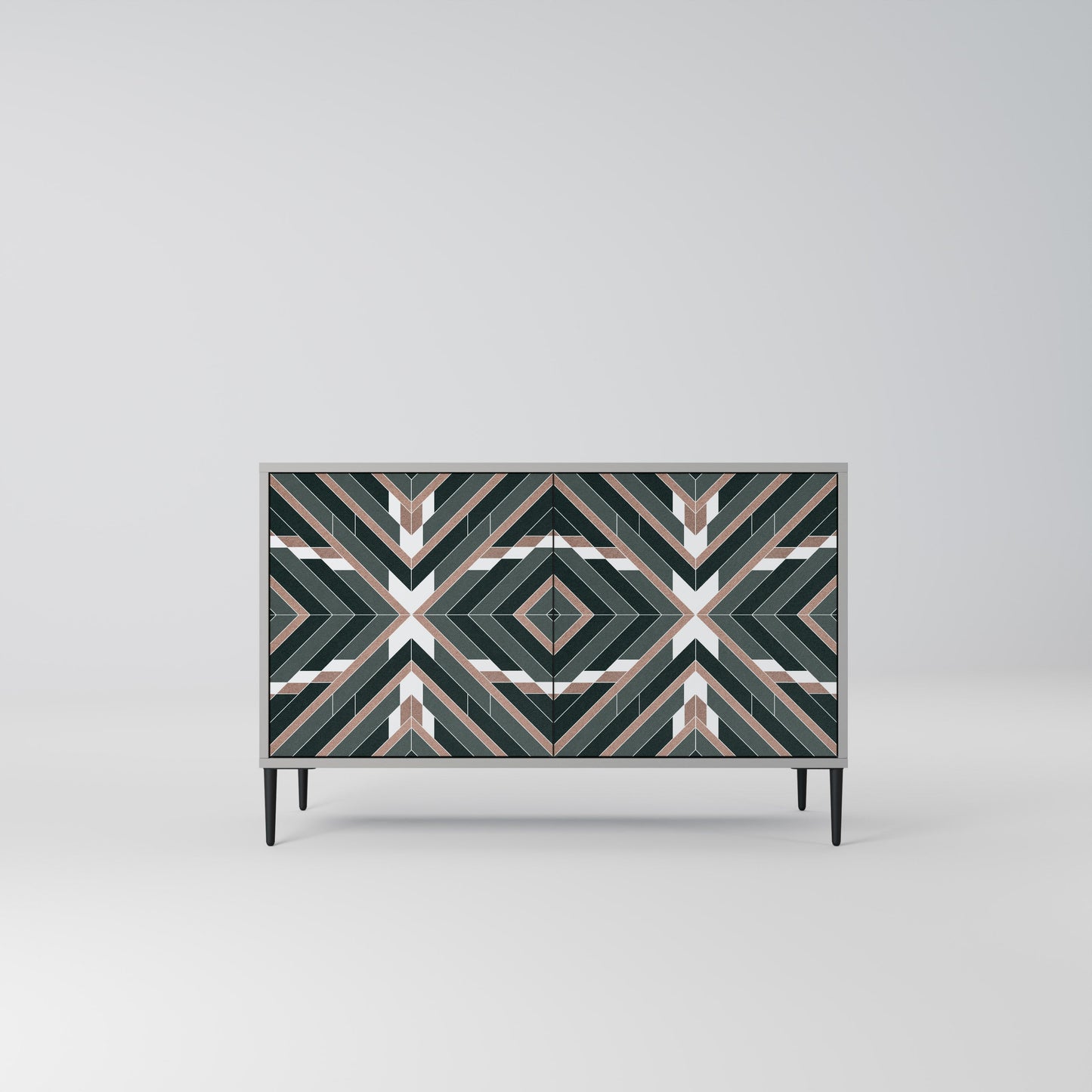 Credenza DIMENSION DELIGHTS a 2 ante in finitura grigia