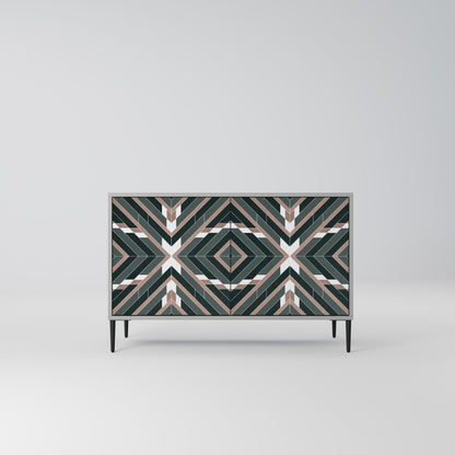 Credenza DIMENSION DELIGHTS a 2 ante in finitura grigia