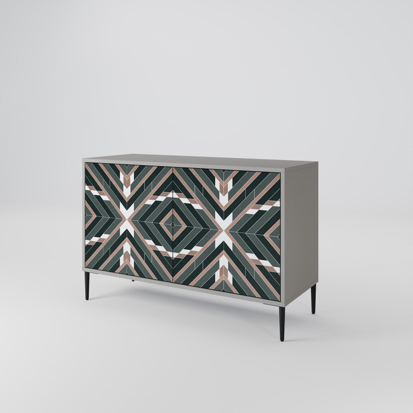 Credenza DIMENSION DELIGHTS a 2 ante in finitura grigia