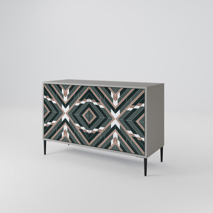 Credenza DIMENSION DELIGHTS a 2 ante in finitura grigia