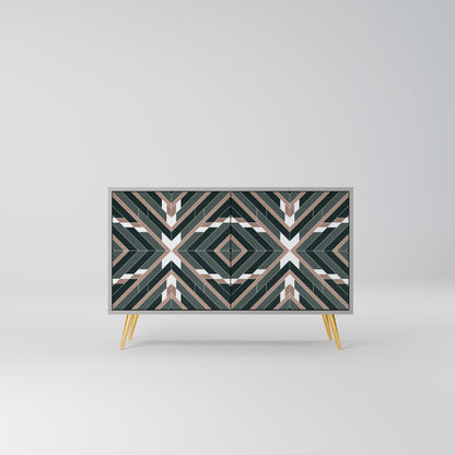 Credenza DIMENSION DELIGHTS a 2 ante in finitura grigia