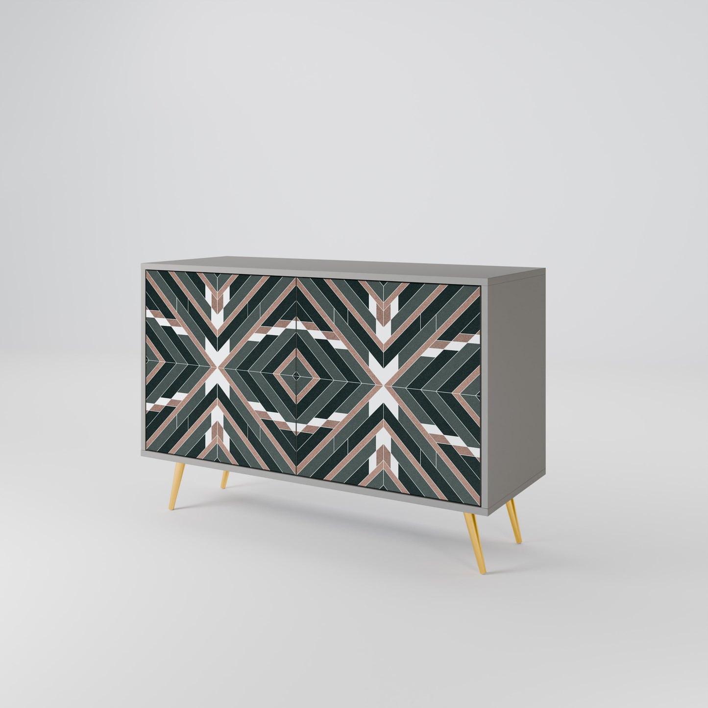Credenza DIMENSION DELIGHTS a 2 ante in finitura grigia