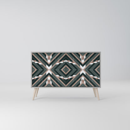 Credenza DIMENSION DELIGHTS a 2 ante in finitura grigia