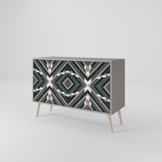 DIMENSION DELIGHTS 2-Door Sideboard in Grey Finish