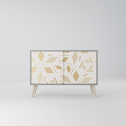 Credenza a 2 ante SPOTTED DAZE in finitura grigia