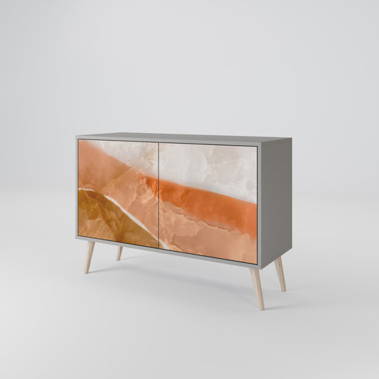Credenza a 2 ante SANDHILLS SPLENDOUR in finitura grigia