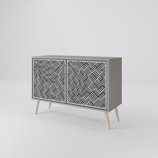 TEMPORARY SEQUENCE 2-Door Sideboard in Grey Finish