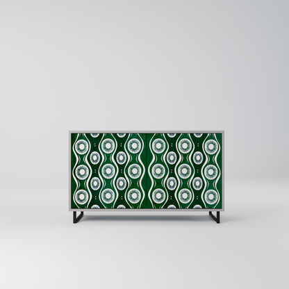 GREEN EYES 2-Door Sideboard in Grey Finish