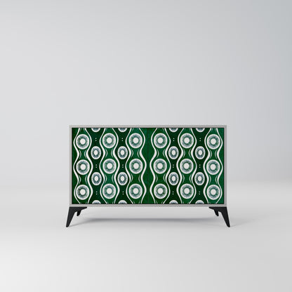 GREEN EYES 2-Door Sideboard in Grey Finish