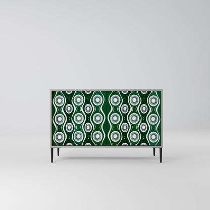 GREEN EYES 2-Door Sideboard in Grey Finish