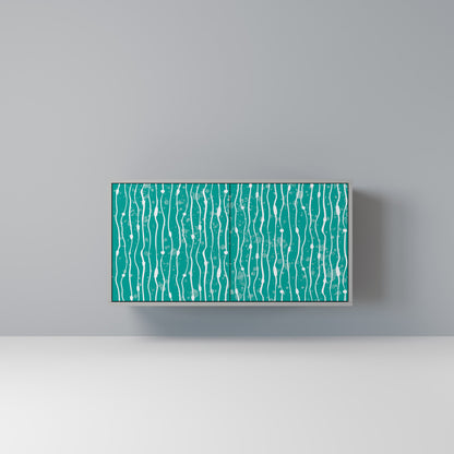 Credenza a 2 ante TURQUOISE RAIN in finitura grigia