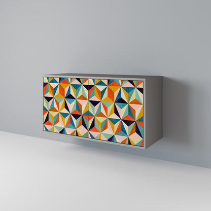 TESSELATE TREASURES 2-Door Sideboard in Grey Finish