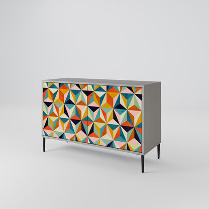 TESSELATE TREASURES 2-Door Sideboard in Grey Finish