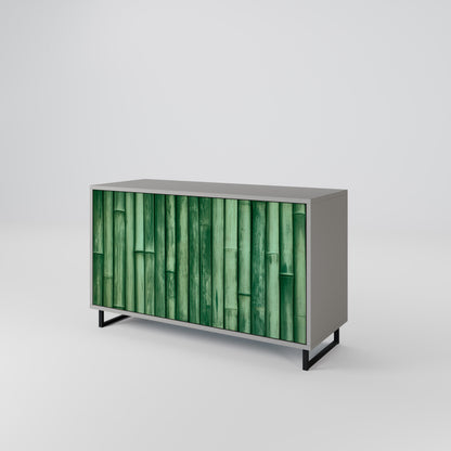 NATURAL GREEN 2-Door Sideboard in Grey Finish