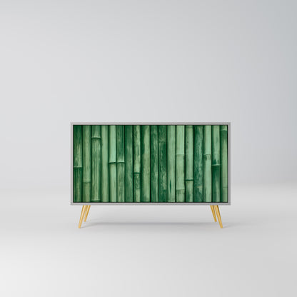 NATURAL GREEN 2-Door Sideboard in Grey Finish