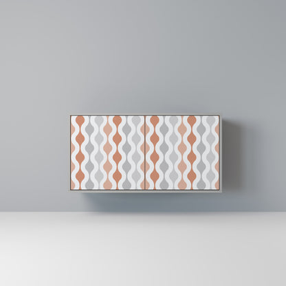 HAZY NOSTALGIA 2-Door Sideboard in Grey Finish