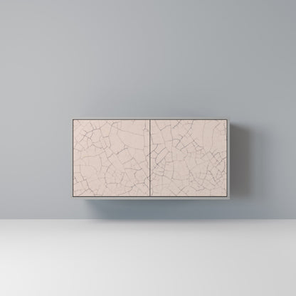 CERAMIC TEXTURE 2-Door Sideboard in Grey Finish