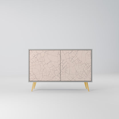 CERAMIC TEXTURE 2-Door Sideboard in Grey Finish