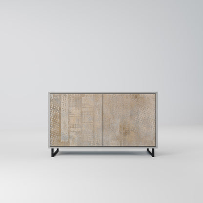 ERRORE SCHERMO Credenza a 2 ante in finitura grigia