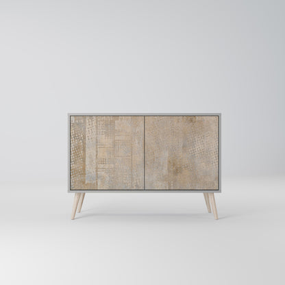 ERRORE SCHERMO Credenza a 2 ante in finitura grigia