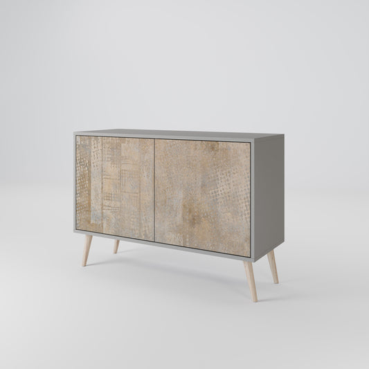 ERRORE SCHERMO Credenza a 2 ante in finitura grigia