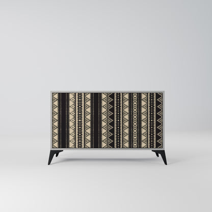 Credenza AZTEC a 2 ante in finitura grigia