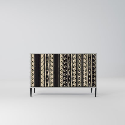 Credenza AZTEC a 2 ante in finitura grigia
