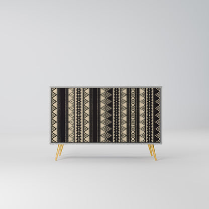 Credenza AZTEC a 2 ante in finitura grigia