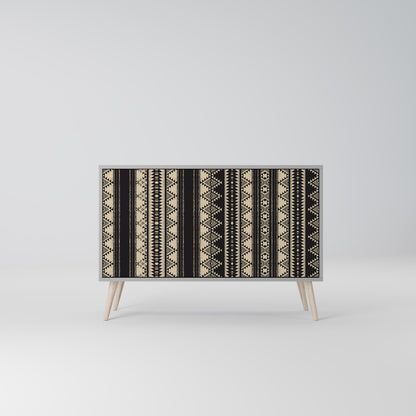 Credenza AZTEC a 2 ante in finitura grigia