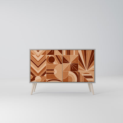 PRISM MOSAIC 2-Door Sideboard in Grey Finish