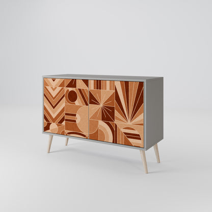 PRISM MOSAIC 2-Door Sideboard in Grey Finish