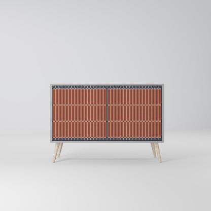 HYPNOTIC GATE 2-Door Sideboard in Grey Finish