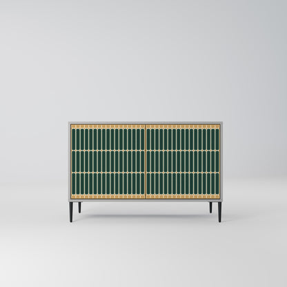 ILUSION GATE 2-Door Sideboard in Grey Finish