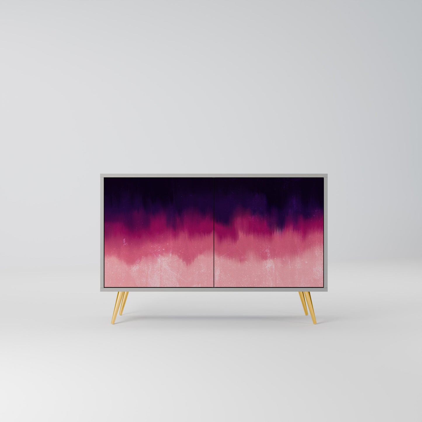 Credenza AURORA BOREALIS a 2 ante in finitura grigia