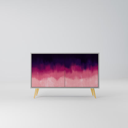 Credenza AURORA BOREALIS a 2 ante in finitura grigia